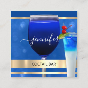 Pub Coctail Bar Drink Restaurant Beruflich Quadratische Visitenkarte