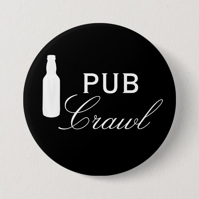 Pub Crawl Beer Day Drinks Button (Vorderseite)