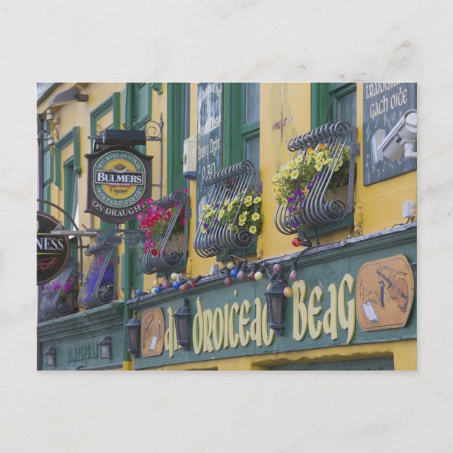 Pub, Dingle, Dingle-Halbinsel, County Kerry, Postkarte (Vorderseite)