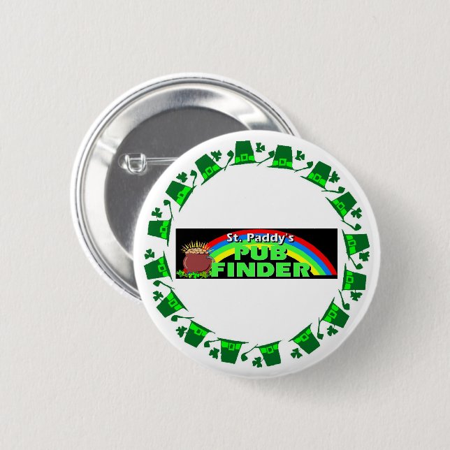 Pub Finder von St. Paddy Button (Vorne & Hinten)