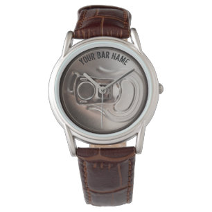 Pub-oder Bar-Inhaber-Bier-Dosen-Uhr Armbanduhr