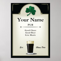 Pub Sign, Irish Pub, Personalisiert