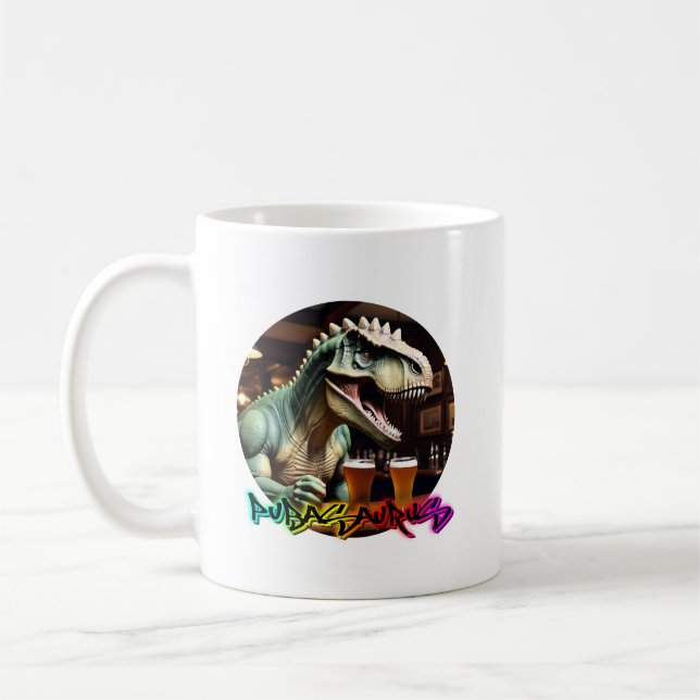 Pubasaurus Offizielle Tasse von BAD Dino (Links)