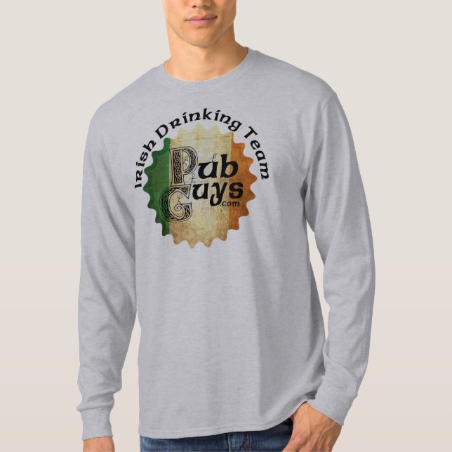 PubGuys irisches trinkendes Team T-Shirt (Vorderseite)