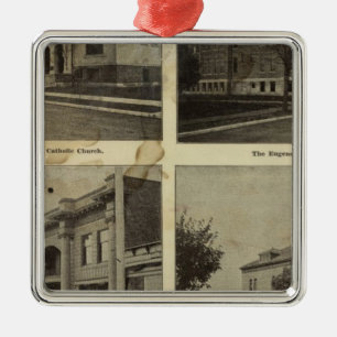 Public Bldgs, Eugene, Oregon Silbernes Ornament