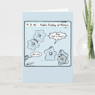 "Public Display of Mitosis" Valentinstag Card Feiertagskarte