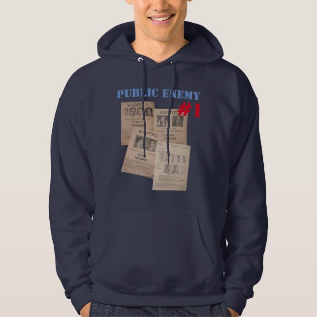 Public Enemy Nummer 1 Poster-Hoodie-Design Hoodie (Vorderseite)