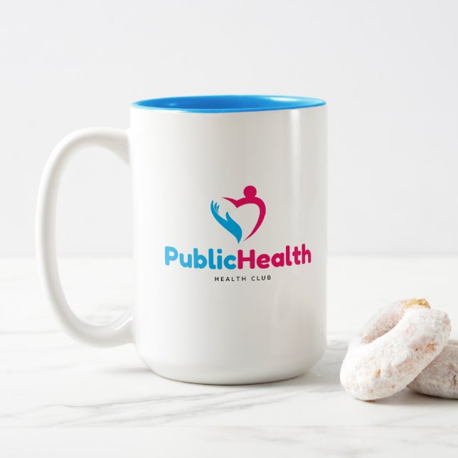 Public Health Club Zweifarbige Tasse (Mit Donut)