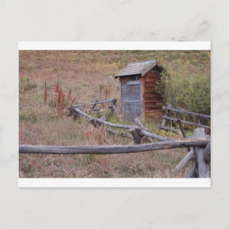 Public Outhouse Postkarte