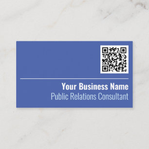Public Relations Consultant QR Code Business Card Visitenkarte