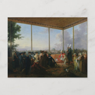 Publikum in Konstantinopel Postkarte