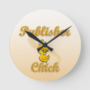 Publisher Chick Runde Wanduhr