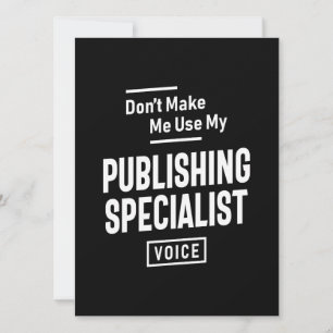 Publishing Specialist Job Beruf Geburtstag