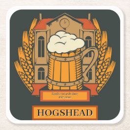 Pubs, Bars Beer Square Mat Untersetzer