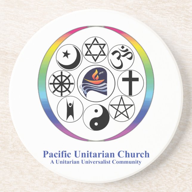 PUC Logo-Untersetzer Sandstein Untersetzer (Vorne)