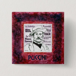Puccini Knopf/Abzeichen Button