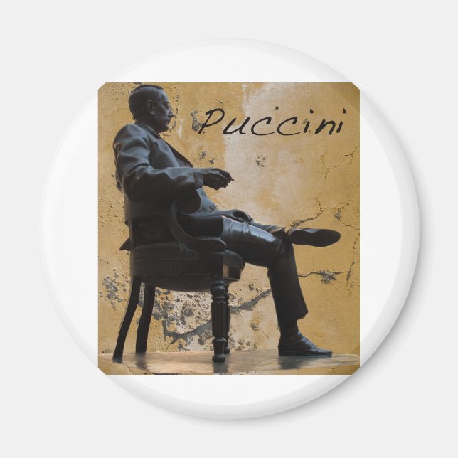 Puccini_Statue_Lucca Magnet (Vorne)