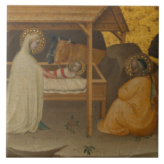 Puccio di Simone - Die Krippe Fliese (Vorderseite)