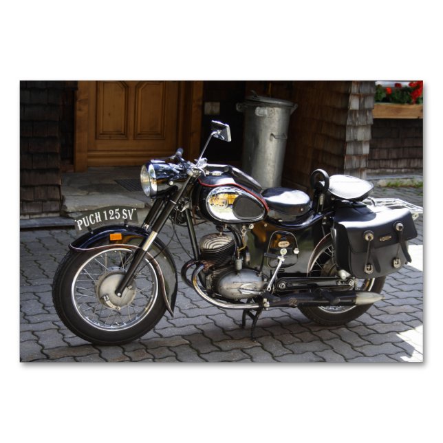 Puch 125 SV Tischnummer (Vorderseite)