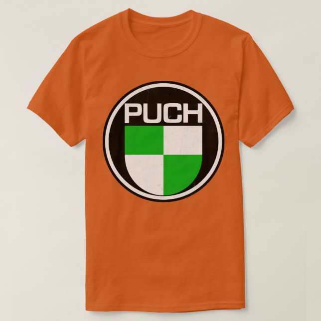 Puch Motorräder verblasst Vintag T-Shirt (Design vorne)
