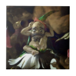 Puck and Fairies (Detail) Fliese