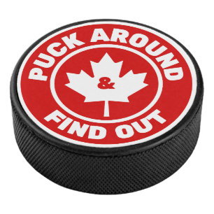 Puck Around & Find Out Kanadisches Ahornblatt