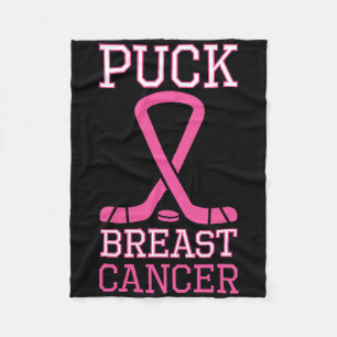 Puck Brustkrebs Rosa Band Eishockey Krebs D Fleecedecke