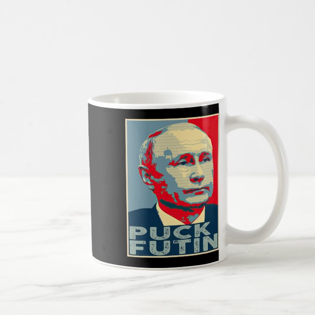Puck Futin Hoffnung Ich stehe mit der Ukraine  Kaffeetasse (Rechts)