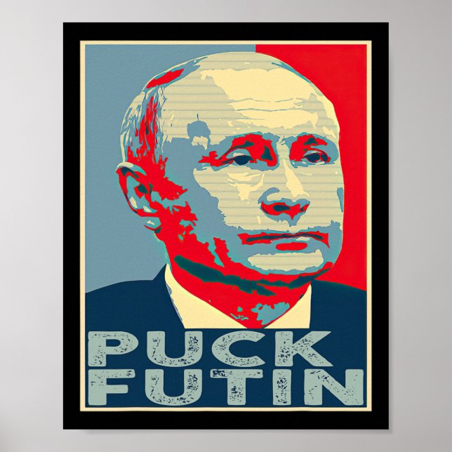 Puck Futin Hoffnung Ich stehe mit der Ukraine  Poster (Vorne)
