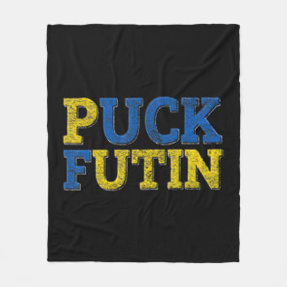 PUCK FUTIN I Stand mit der Ukraine Fleecedecke