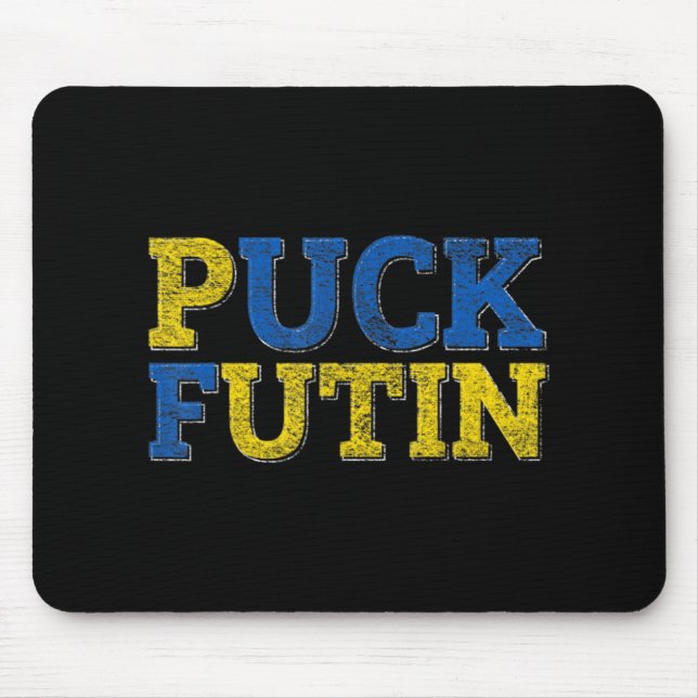 PUCK FUTIN I Stand mit der Ukraine Mousepad (Vorne)