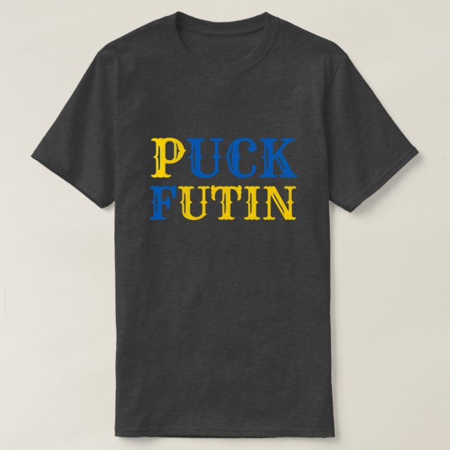 Puck Futin Letter Reverse ukrainischer T - Shirt (Design vorne)