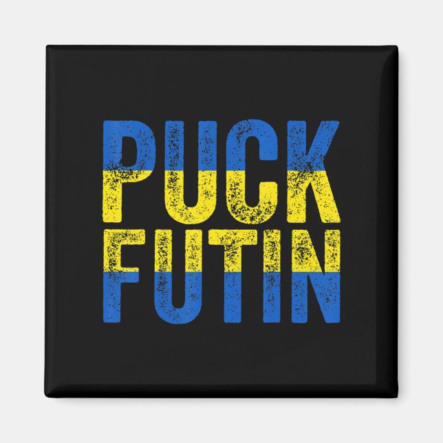 Puck Futin Meme ich mit Ukraine Lov Magnet (Vorne)