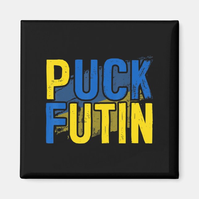 Puck Futin Meme ich mit Ukraine Lov Magnet (Vorne)