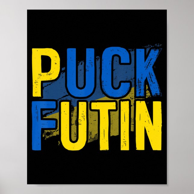 Puck Futin Meme ich mit Ukraine Lov Poster (Vorne)