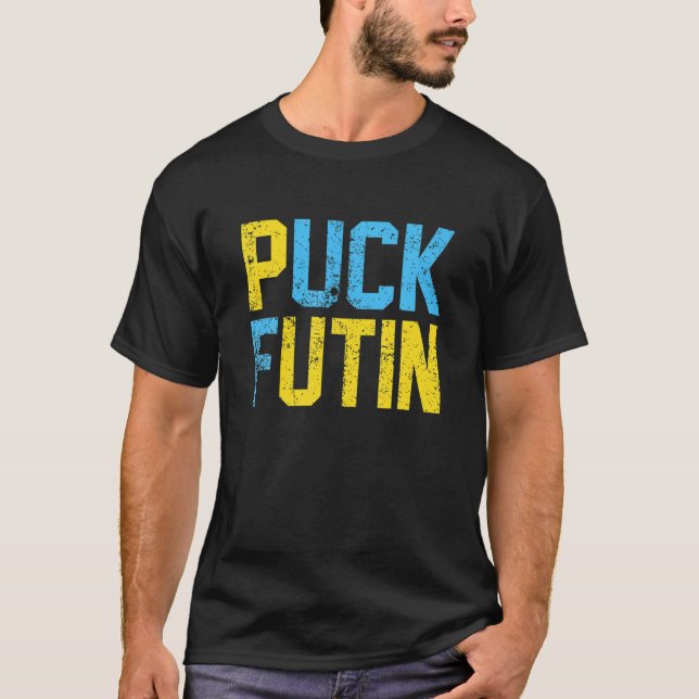 Puck Futin Meme ich mit Ukraine Lov T-Shirt (Vorderseite)