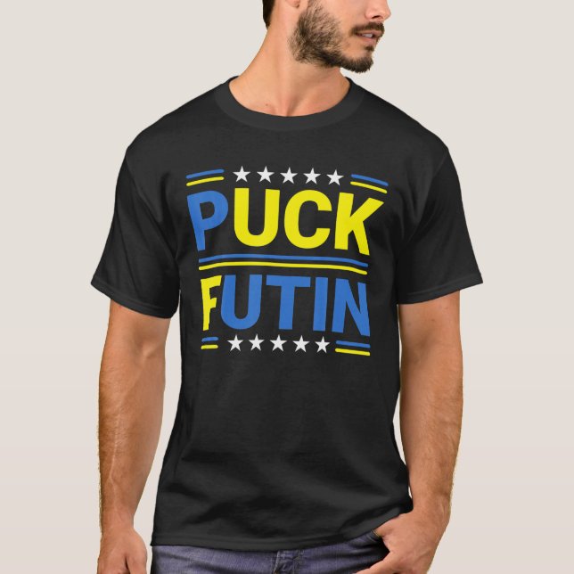 Puck Futin Meme ich mit Ukraine Lov T-Shirt (Vorderseite)
