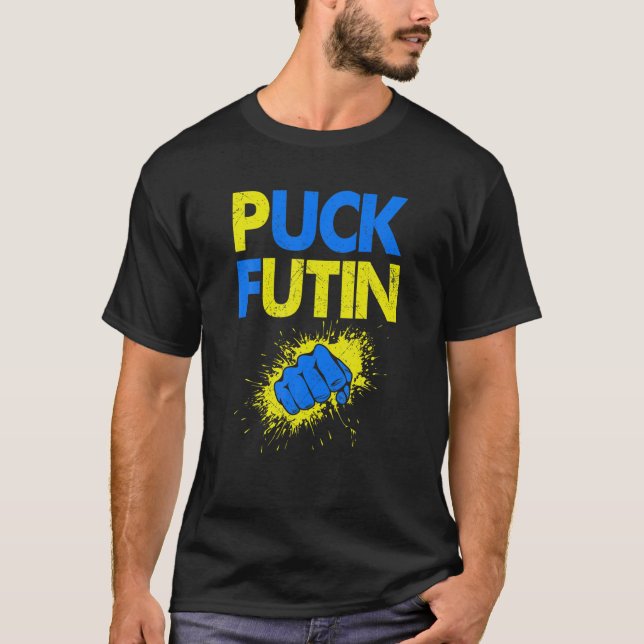 Puck Futin Meme ich mit Ukraine Lov T-Shirt (Vorderseite)