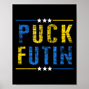 Puck Futin Meme Ich stehe mit der Ukraine Ukrainis Poster