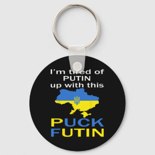 Puck Futin Meme Stolz auf ukrainische Ukraine-Kart Schlüsselanhänger