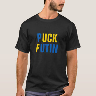 Puck Futin Ukraine Unterstützung Ukrainischer Menn T-Shirt