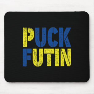 Puck kämpft für diesen Krieg - Krieg in der Ukrain Mousepad
