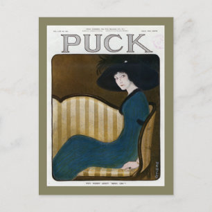 Puck-Magazin-Cover 1911 Postkarte