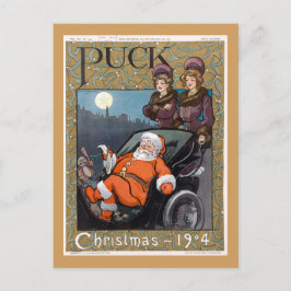 Puck Magazine Cover Christmas 1904 Feiertagspostkarte