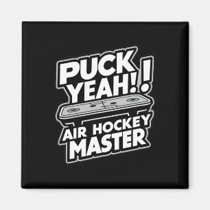 Puck Master Lustiges Air-Hockey-Design  Magnet