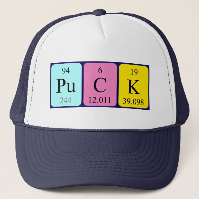 Puck-Periodenname Truckerkappe (Vorderseite)