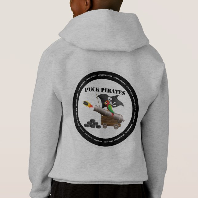 Puck-Piraten Hoodie (Rückseite)