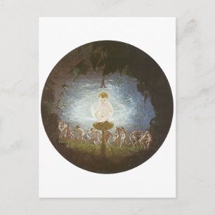 Puck Print von Richard Dadd Postkarte