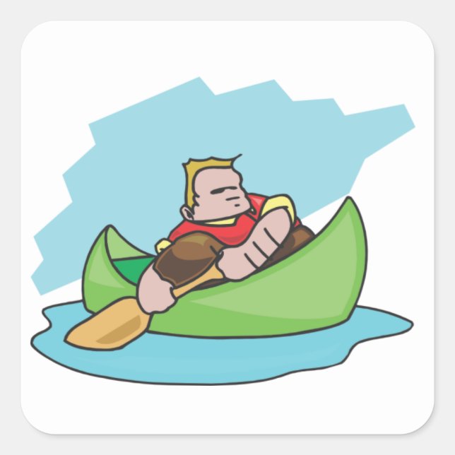 Puck Quadratischer Aufkleber (Vorderseite)