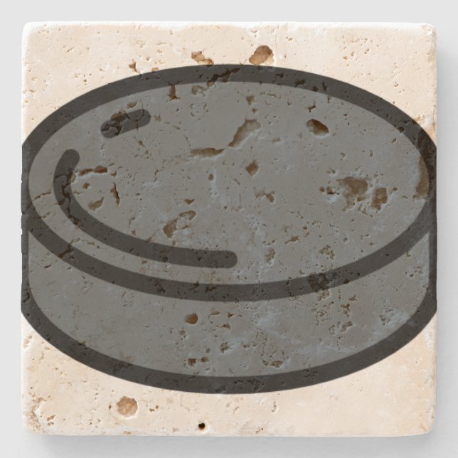 Puck Steinuntersetzer (Vorderseite)